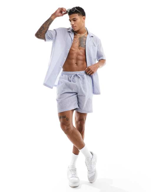 South Beach – Strandshorts aus Seersucker, Kombiteil, 4 von 5