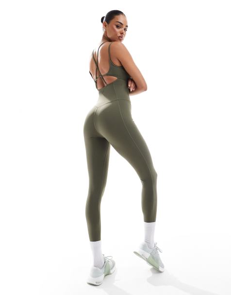 South Beach Strappy unitard in khaki - view 1