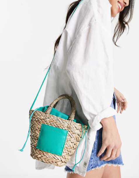 Green Bag Designer Bag Yellow Summer Handbag Woven Tote Bag 