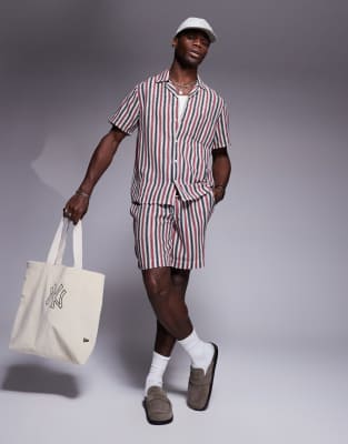 South Beach Stripe Knit Beach Shirt