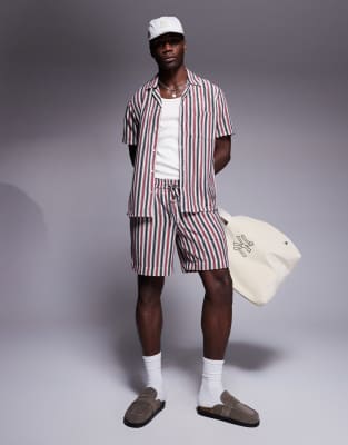 South Beach Stripe Knit Beach Short