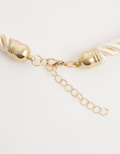 South Beach sun pendant rope necklace in gold, 4 of 4
