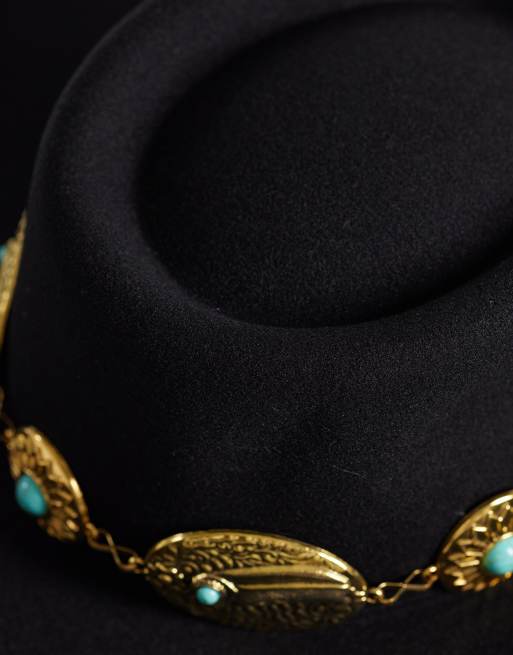South Beach – Svart cowboyhatt med kantdetalj , 2 av 3