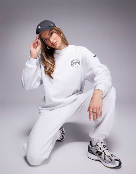 South Beach - Sweater met ronde hals in grijs - view 1