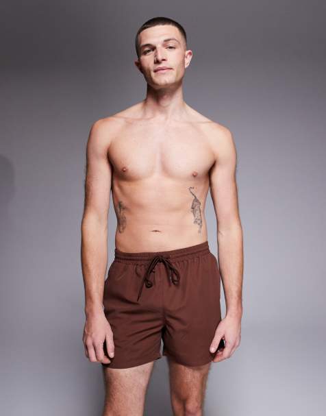 South Beach swim shorts in brown - view 1