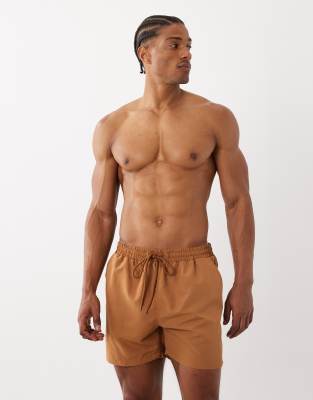 South Beach Swim Shorts In Brown