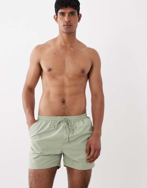 South Beach swim shorts in sage green - view 1