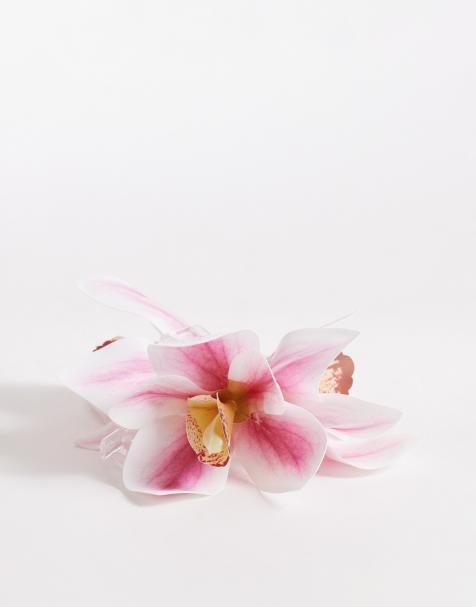 South Beach – Syrénlila hårklämma med blomdesign - view 1