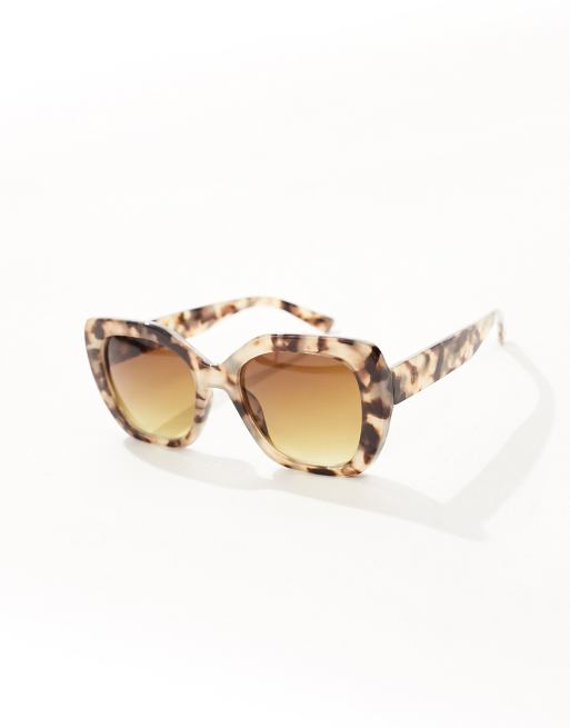 South Beach – Szylkretowe kwadratowe okulary przeciwsłoneczne oversize , 2 z 4