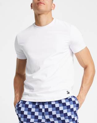 South Beach polyester t-shirt in white  - ASOS Price Checker