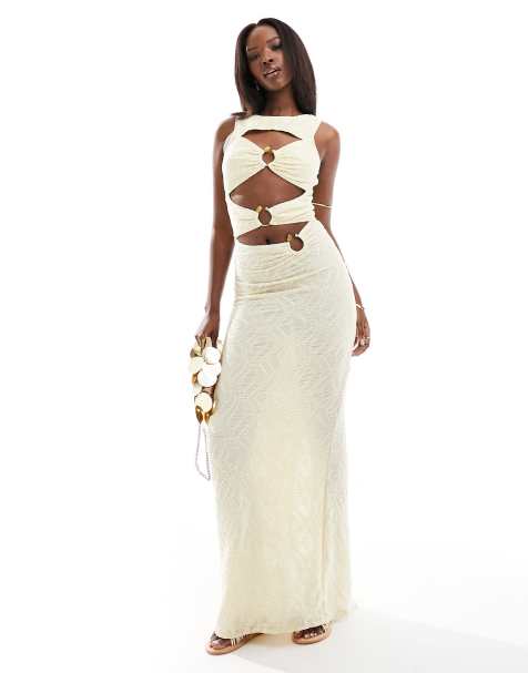 White Maxi Dresses, White Lace & Boho Maxi Dresses