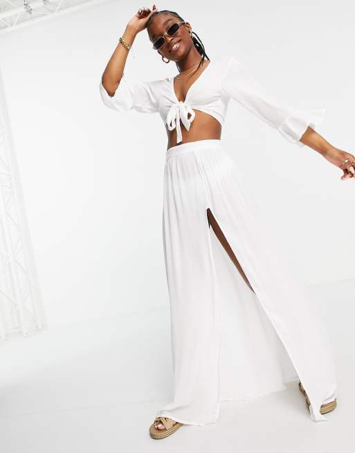 High slit sale maxi top