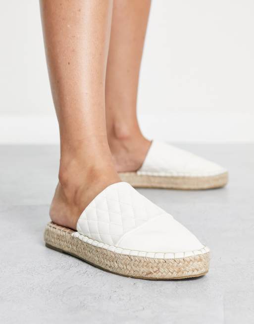 Slip on store espadrilles mules