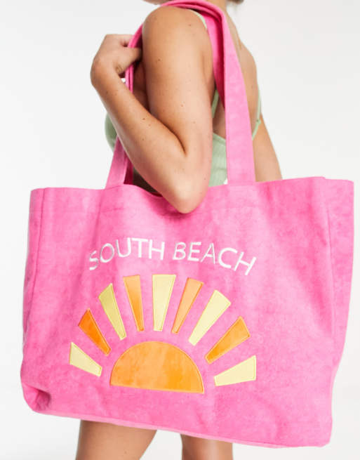 Love Southsea pink logo tote bag