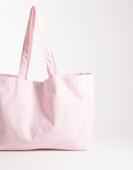 South Beach – Tragetasche aus Frottee in Blassrosa mit „Miami Beach“-Print , 3 von 4