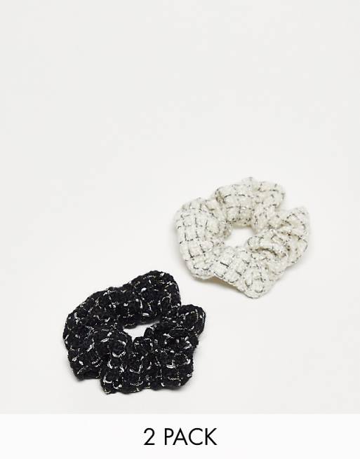 TWEED SCRUNCHIE OFF WHITE TWEED SCRUNCHIE OFF WHITE