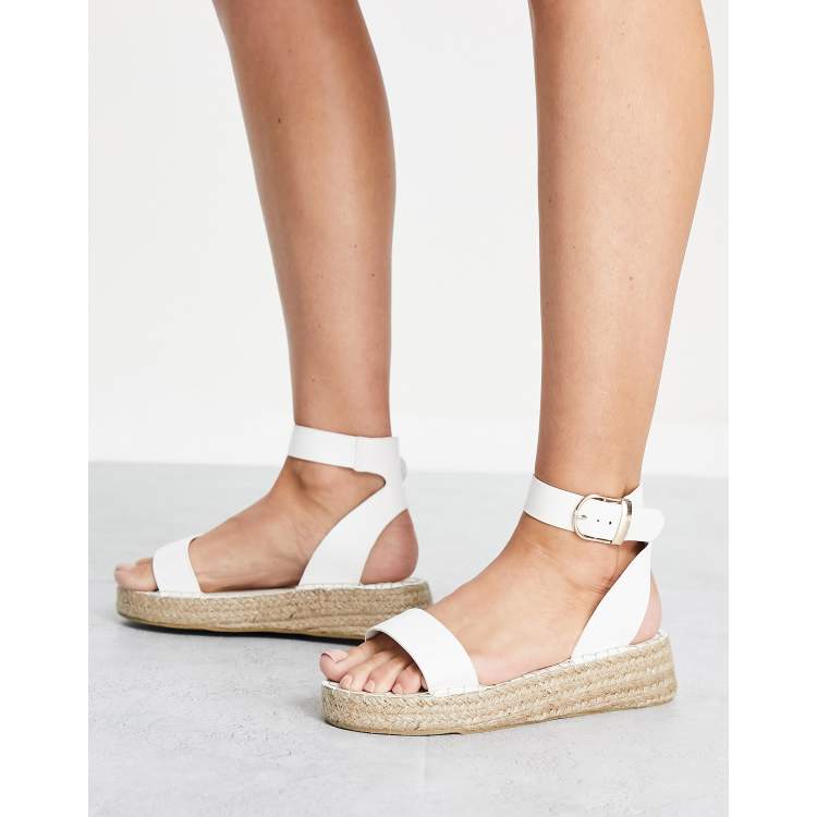 Womens white espadrille online sandals