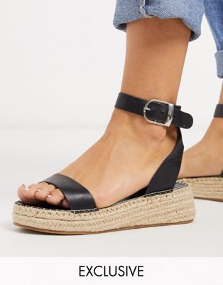 women's black espadrille sandals