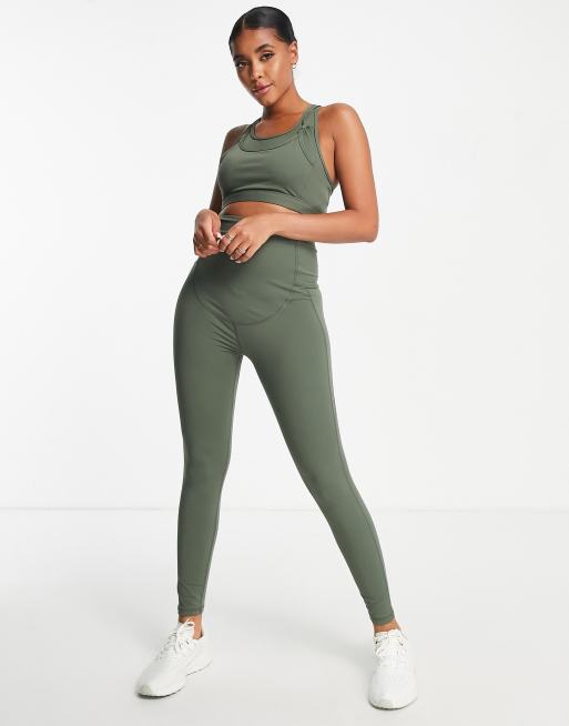 South Beach – Umstandsmode – Still-Sport-BH in Khaki mit mittlerer Stützfunktion , 4 von 4