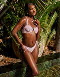 [South Beach] South Beach underwire bikini top in pink 8 Pink