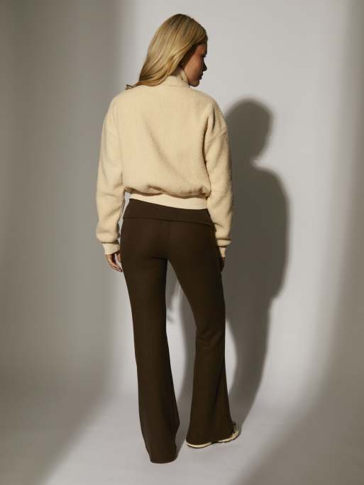 South Beach - Veste courte imitation peau de mouton avec envers en polaire - Crème , 2 de 3