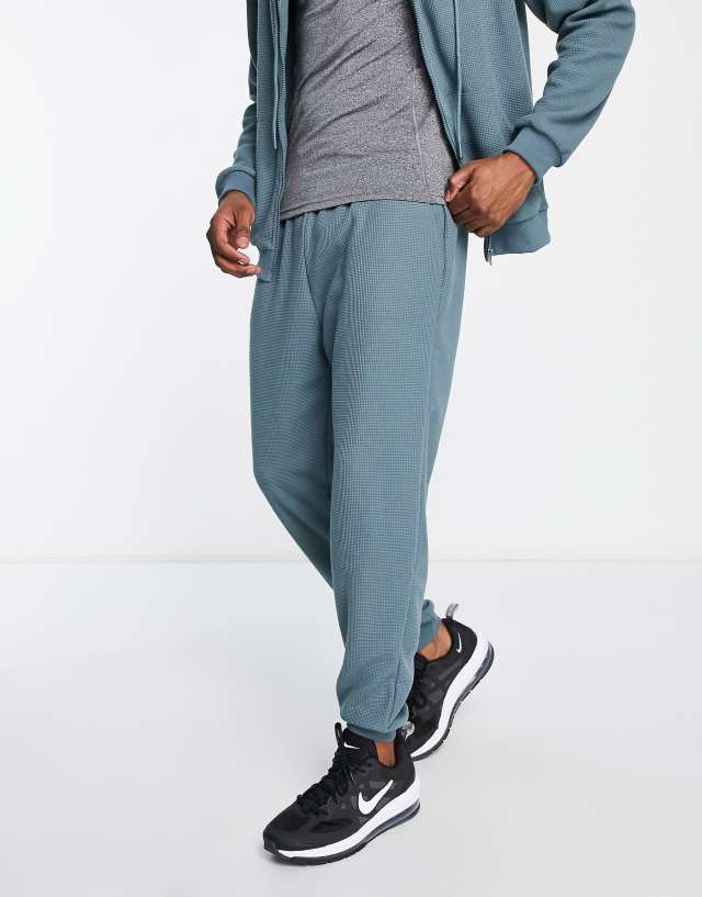 South Beach waffle sweatpants in green