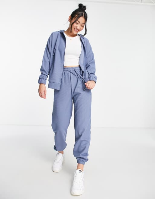 South Beach waffle trackies in blue 