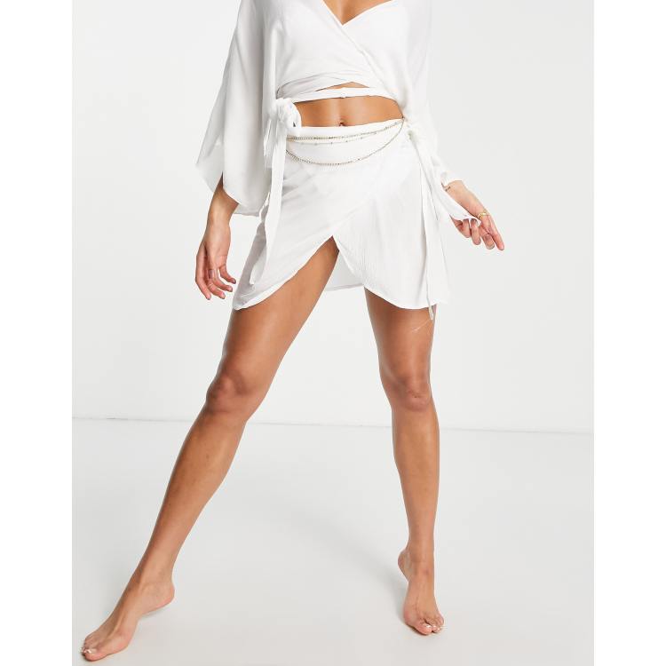 The all white short sarong set