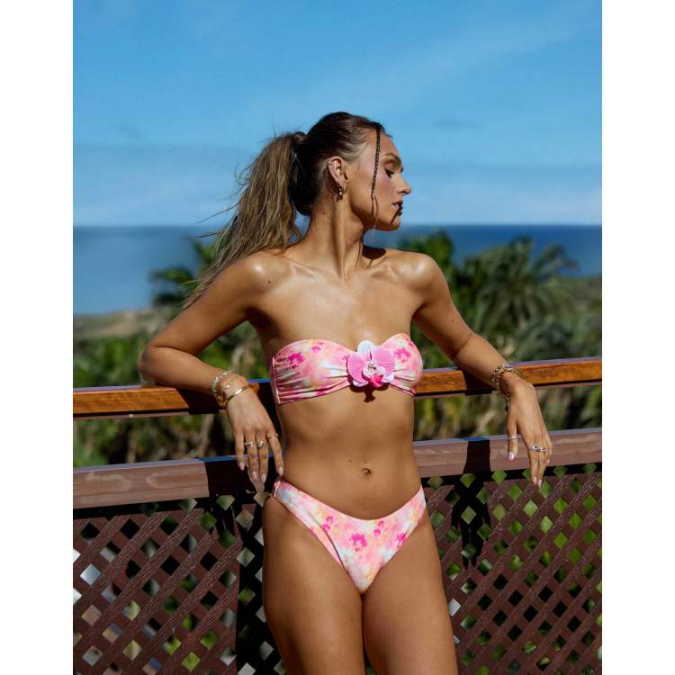 【新品タグ付】DIMENSIONAL RIBBON SWIM WEAR Jelly-Ink Purple 5
