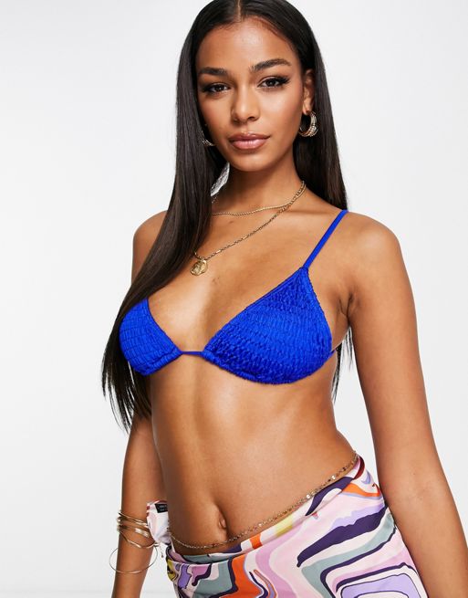 Buy the MoldMe By Molly Bra Top in Butter Blue on