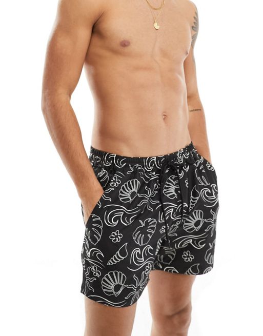 Southbeach swim shorts in abstract beach shoe 