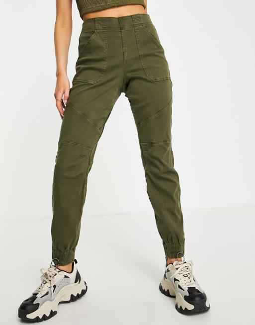 Spanx cargo joggers in khaki