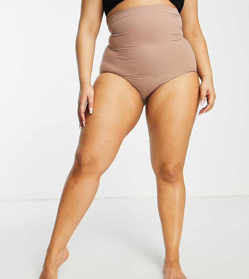 SPANX CURVE HIGHER POWER PANTIES IN CAFE AU LAIT-NEUTRAL