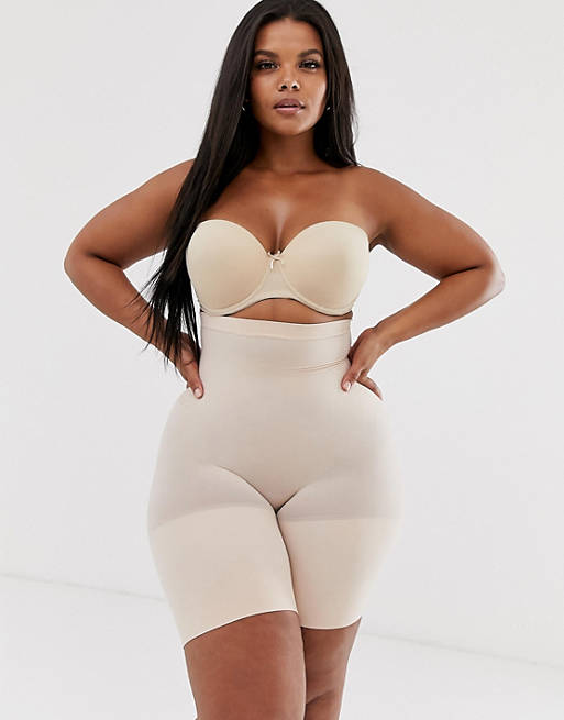 Spanx curve higher power shorts in beige