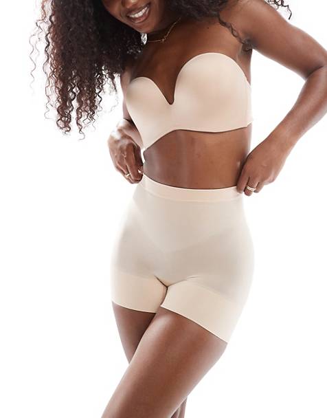 Spanx everyday seamless shaping short in beige