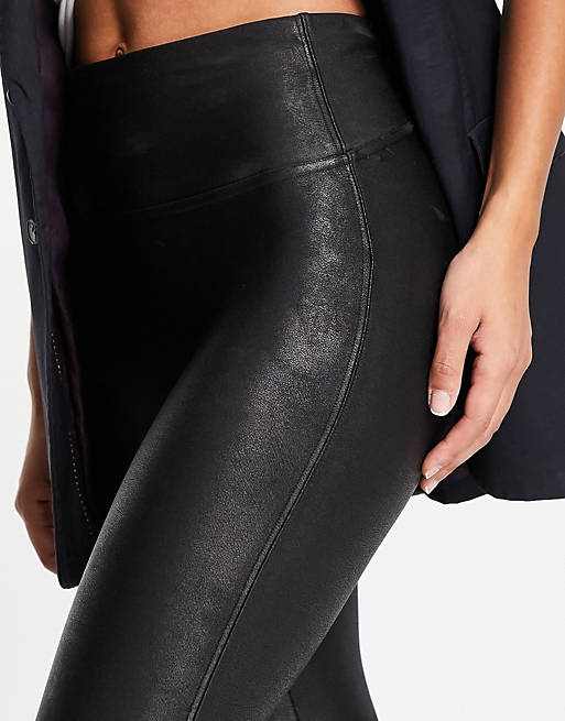 Spanx faux leather high waist sculpting leggings
