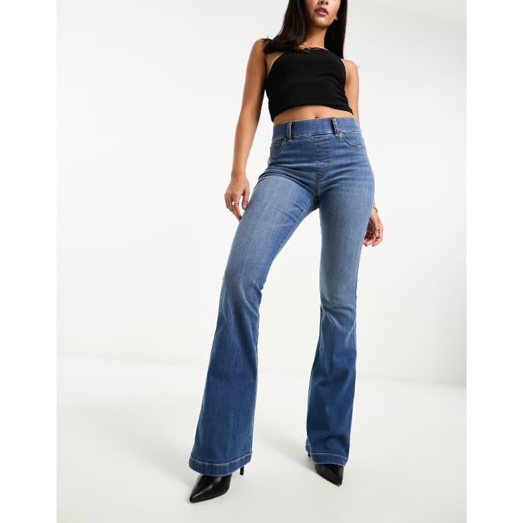 Spanx: Flare Jeans - Vintage Indigo (Petite) – B Social Boutique