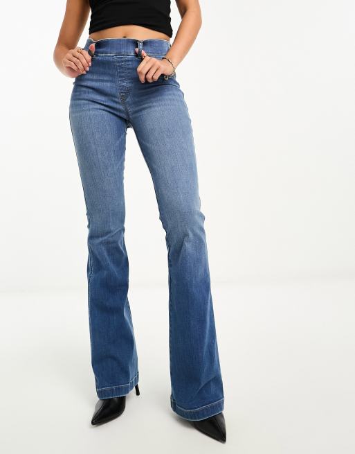 Spanx flared jeans in vintage indigo