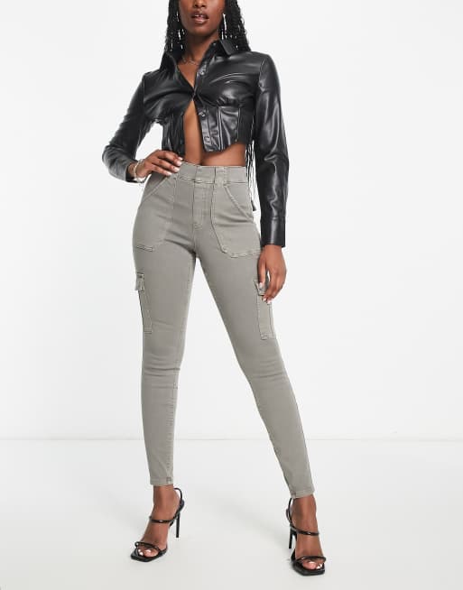 High waisted hotsell skinny cargo pants