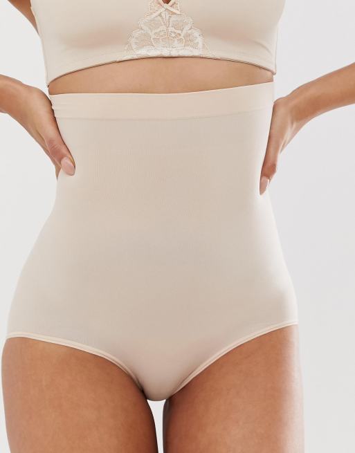 Spanx higher power brief in beige ASOS