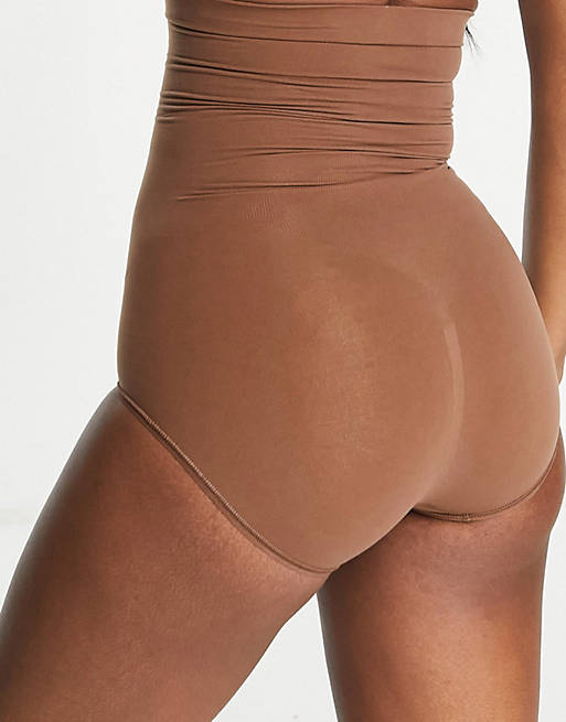  Spanx higher power pant in chestnut brown 