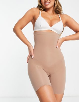 SPANX HIGHER POWER SHORT IN CAFE AU LAIT-NEUTRAL