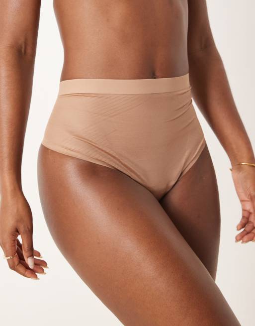 Spanx Invisible 2.0 thong in cafe au lait - BEIGE