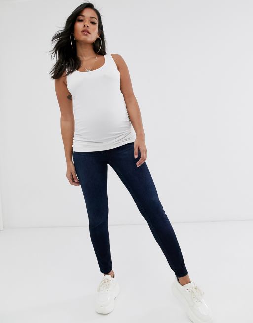 Spanx Mama Maternity Jean-ish Ankle Leggings(Rinse Small) 