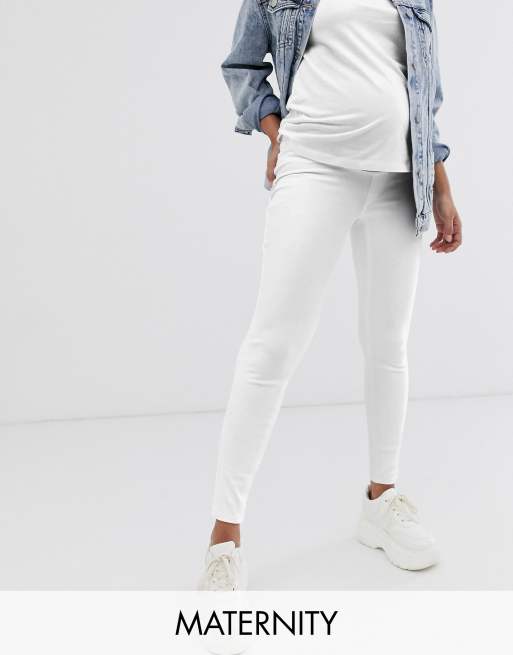 Ankle Jean-Ish Leggings - White