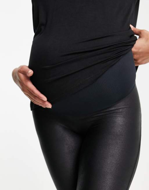 Mama Faux Maternity Spanx Leather Trousers Spanx Mama Faux Leather