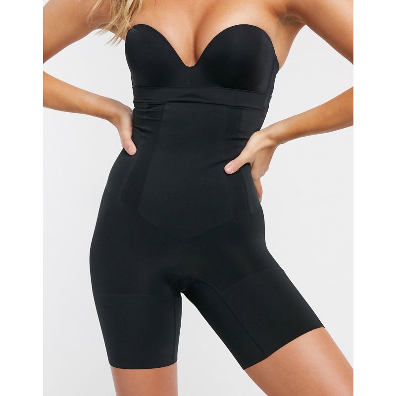 Ata5R Intimo e abbigliamento notte Spanx - Oncore - Pantaloncini medi ultra modellanti a vita alta neri