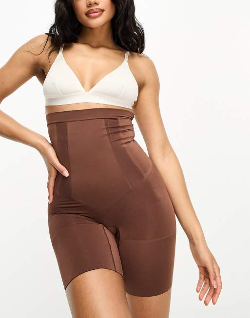 Womens SPANX brown OnCore High-Waist Mid-Thigh Shorts | Harrods UK