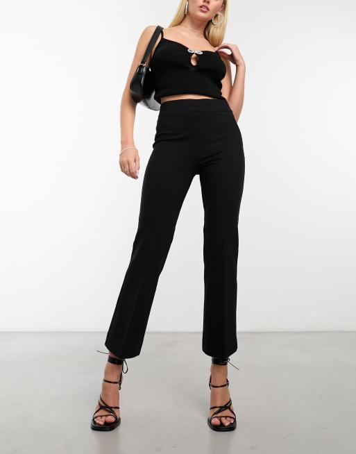 NEW Spanx The Perfect Black Pant Crop Flare Pants - 20260R - Black