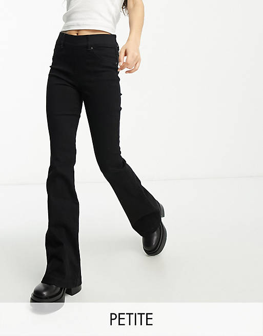 Spanx Petite flared jeans in black